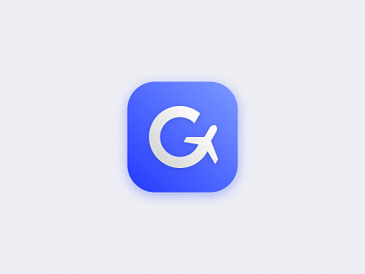 Travel app - Icon design airplane app icon application application icon button design emblem g letter graphic design graphic design interface gui icon icon design mobile travel travel app ui ui design user interface vector