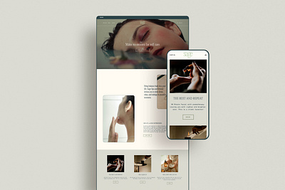 Sage Spa Website Design beauty brand designer brand identity branding design editorial graphic design healthcare meditation neutral colors spa squarespace typography ux web website website designer wellness