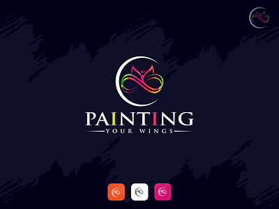 PAINTING - Life Coaching & Facilitation Logo Design abstract logo branding butterfly combination mark logo creative creative logo design graphic design logo logodesign modern logo painting logo vector