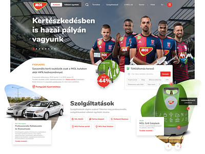 MOL website interface petrol redesign ui web website