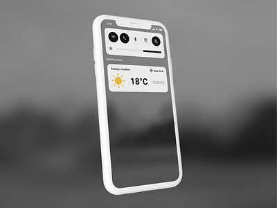 Weather notification - UI Design app design dailyui mobile mobile ui notification sunny ui uiux weather