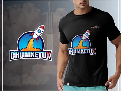Logo & tshirt design black tshirt branding rocket launch space logo space program space shuttle tshirtdesign