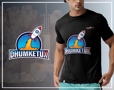 Logo & tshirt design black tshirt branding rocket launch space logo space program space shuttle tshirtdesign