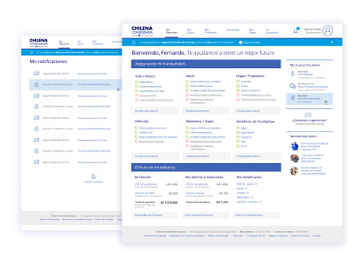 Chilena Consolidada Zurich Sitio Privado Asegurado design diseño ux seguros soho soho ux ui ui design ux ux design