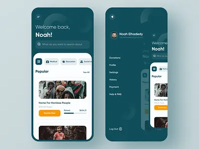 Charity App design figma figma design figmadesign illustration ios ui ui design uidesign ux ux design