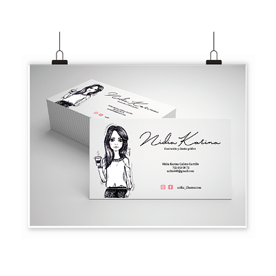 Business card business card design illustration photoshop watercolor