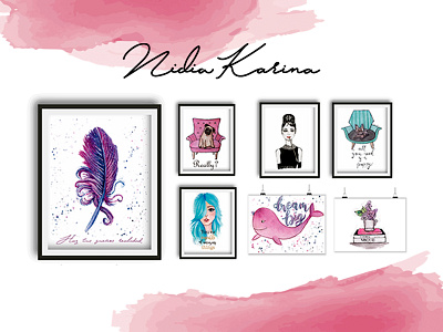 NK Illustration design illustration illustration art photoshop prints watercolor