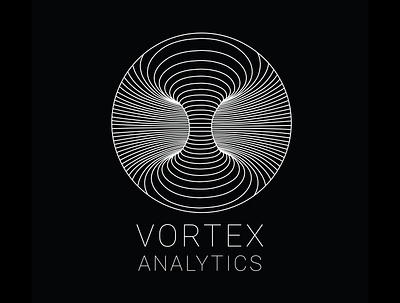 Vortex Analytics - 30 Day Challenge 30daychallenge black and white logo branding circles design illustration illustrator logo logocore round vector vortex vortex analytics