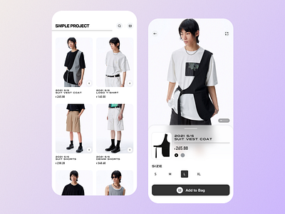 apparel APP ui 品牌 设计