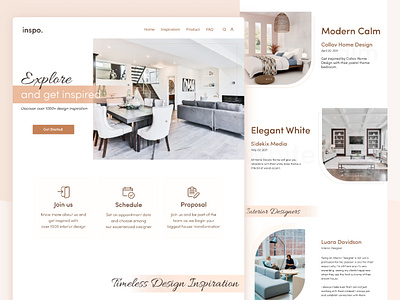 inspo. design landing page design minimalist design simple design ui ux