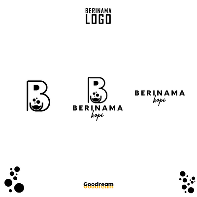 BERINAMA KOPI LOGO branding clean design flat illustration illustrator logo minimal typography vector