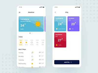 Weather App app design minimal mobile app ui ux weather weather app weather forecast
