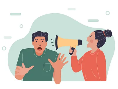 shout out to partner design flat illustration illustrator vector