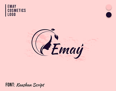 EmayCosmetics branding illustration logo