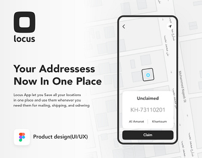 Locus – Product Design addressess app app design delivery design inspiration location locus map minimal mobile navigation product system ui ui ux ux