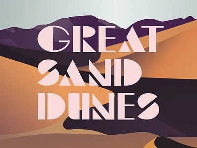 Great Sand Dunes landscape sand dunes