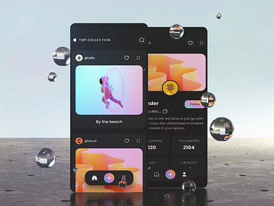 NFT Market 3d c4d design figma sketch ui ui8