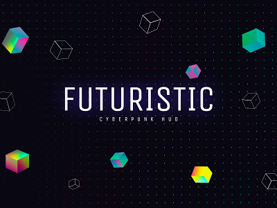 Cyberpunk Title cube cube logo cyber cyberpunk dribbble best shot font design future glow gradient neon pattern retrowave sci fi texture title titles typeface typography vector