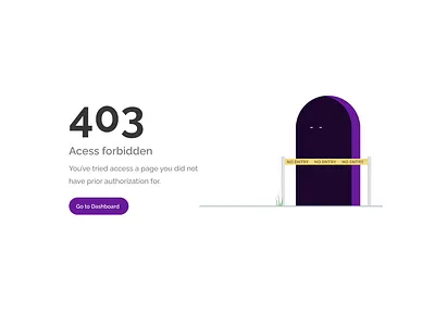 403 Forbidden Page - Access Denied design error page illustration ui ui ux design ux webapps website