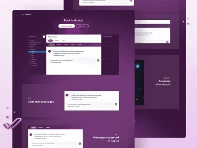 DoMack Landing Page clean design interface landingpage product slack typography ui ux web webdesign website
