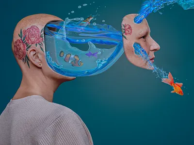 Aquaria composite digital art photoshop art surreal