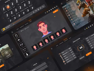 Game Screens Ui design game design gameui illustration mobile app design ui ui design ux ux design vector