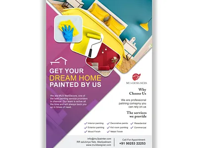 Mu3 | painter advertisement | A4 | FLYER | 2d adobe adobe photoshop flat graphicdesign iconlogo illustrator logo logodesign photoshop