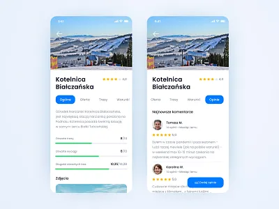Skipass app design flat minimal mobile mobile app ui ux