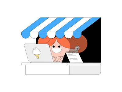 Small Business branding design illustration vector web