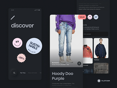 Video Marketplace - Dark Mode app design fashion fashion app iphone shop ui