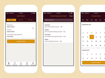 Etihad Airways Booking Flow airline app app design booking design ios product design travel ui ui design ux ux design