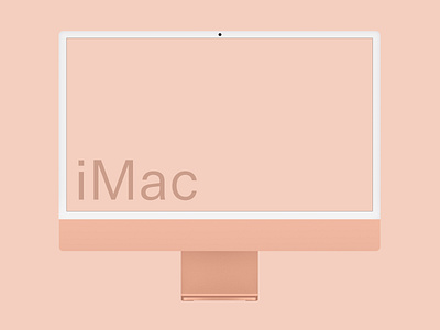 iMac 01 Standard Mockup 24 apple device imac mockup photoshop psd screen smart object template