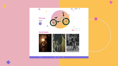 Roar Cycles animation art design graphic design minimal typography ui ux web website