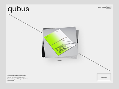 Qubus – Stationery Mockups download grid header hero image landing page layout logo mockup psd