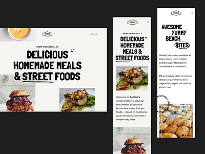 Androcs Catering website catering clean development figma flat food typogaphy ui uiux webdesign webflow website