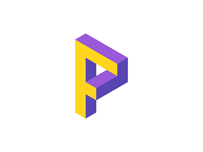 F + P Logo / Monogram Design 3d appicon brand branding crypto cryptocurrency blockchain design escher icon icons identity letter p logo logodesign logotype modern vibrant monogram p p logo software tech technology fintech