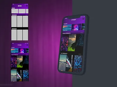 Zedge App UI Redesigned app design figma ui ui design ux