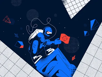 Reach your goals illustration vector