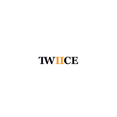 Twiice logo branding colorful design elegant design fashion flat geometric design logo minimal typography