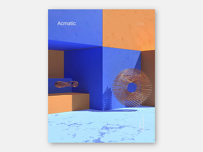 Acmatic, 014 3d 3d art 3d artist abstract art design figma graphics motion motion design motion graphics design motiongraphics nft nftart poster ui uidesign uiux ux webdesign