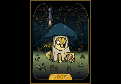 Wow Much Shroom cards cards ui collectibles collection crypto cryptocurrency doge dogecoin elonmusk fungi meme mushrooms nft nftart rocket shroom space spacex tesla wow