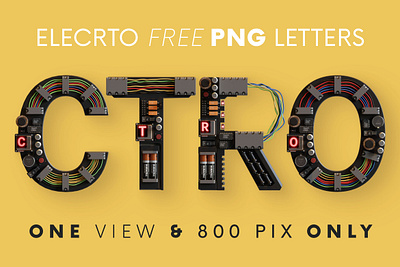 Electro - Free 3D Lettering 3d 3d art 3d typography deeezy electronics font free free font free graphics free typography freebie freebies future futuristic typography