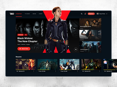 TV360 - Entertainment Application app creative dailyui design film film poster interaction marrvel marvelcomics minimal mobile modern movie productdesign tmrw ui uiux ux vietnam web