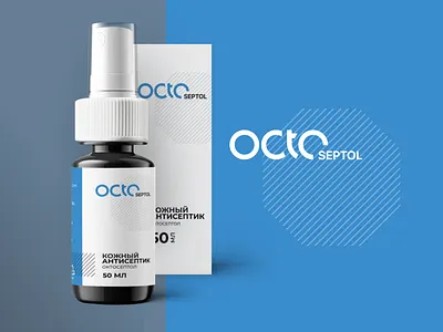 OCTOSEPTOL logo, corporate identity and landing page branding design figma landing landingpage logo lp typography ui ux webdesign website