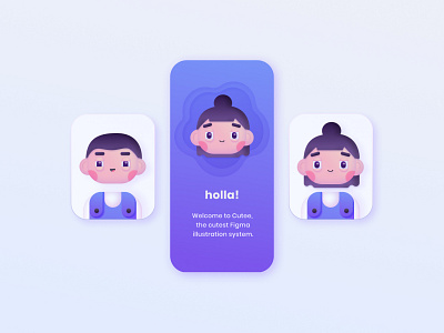 Cute character illustration app app illustration character character art character illustration cute cute illustration design digital art digital illustration drawing figma free free design freebie illustration illustration library illustration system mobile app ui