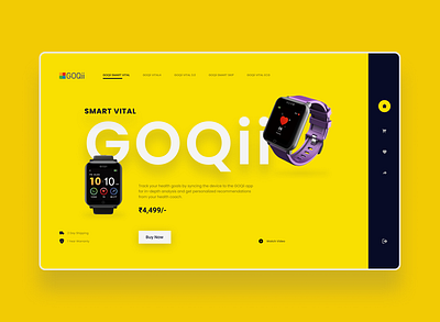 GOQii Website Design adobe xd app branding design figma minimal ux vector web website