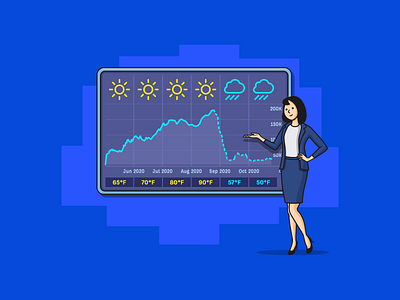 Forecasting Seo Data ahrefs broadcast calendar channel chart climate cloud data forecast host illustration prediction rain seo sun temperature traffic tv weather woman