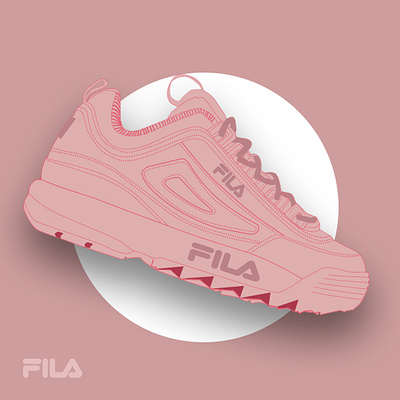 fila disruptor branding concept design design design concept fila flat illustraion illustration minimal vector