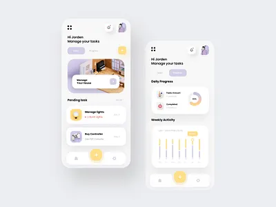 housework tasks ui app design appdesign appdesigner dashboard hometask house panel smarthome task tasks ux