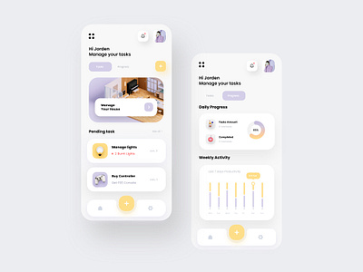 housework tasks ui app design appdesign appdesigner dashboard hometask house panel smarthome task tasks ux